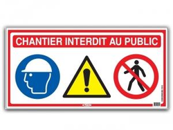 PANNEAU DE CHANTIER 4 en 1
