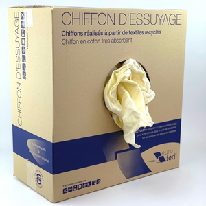 CHIFFON ESSUYAGE BLANC 100% COTON CJB SAC 10Kg